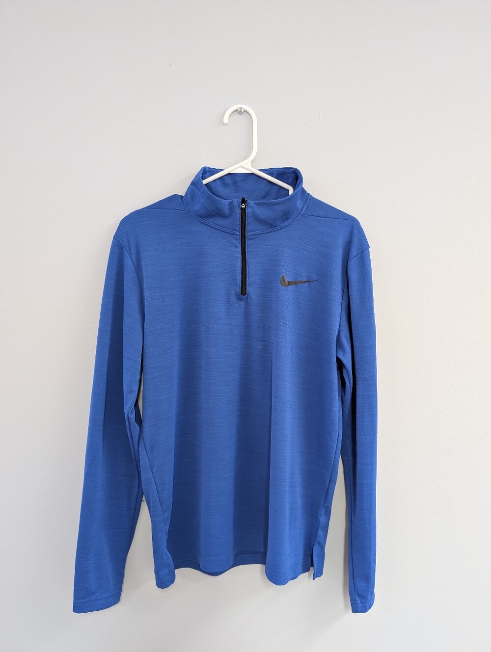 Nike Dri-fit Royal Blue Long-Sleeve Quarter-Zip Pullover